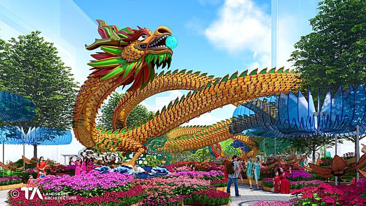 Đại cảnh “Nhất đại Thăng Long” với diện tích bao phủ hơn 1.000m2 - Ảnh: BTC